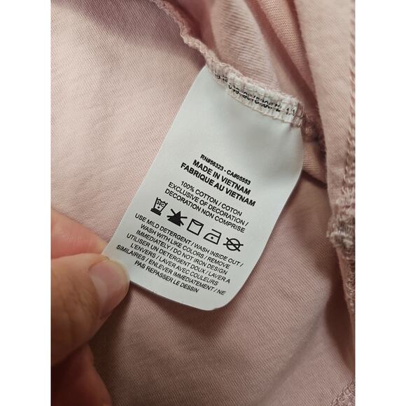 Nike Shirt Womens 2X Pink Short Sleeve Gold Logo Graphic - Picture 6 of 8